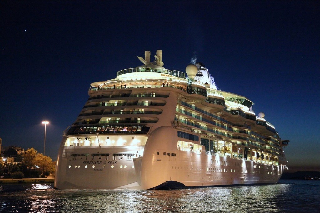 Cruise Ships in Greece by Patroklos Stellakis