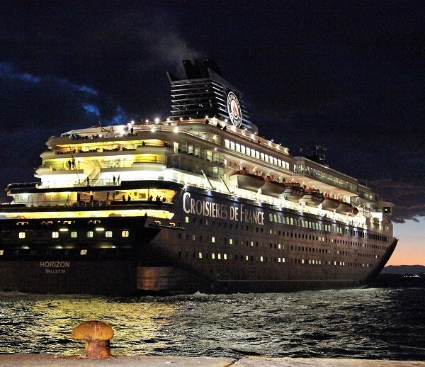 Cruise Ships in Greece by Patroklos Stellakis