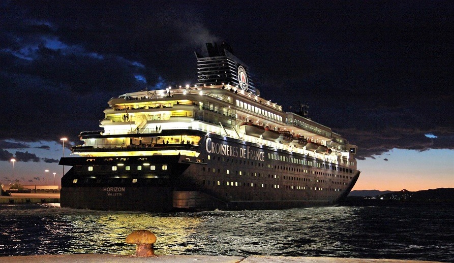 Cruise Ships in Greece by Patroklos Stellakis