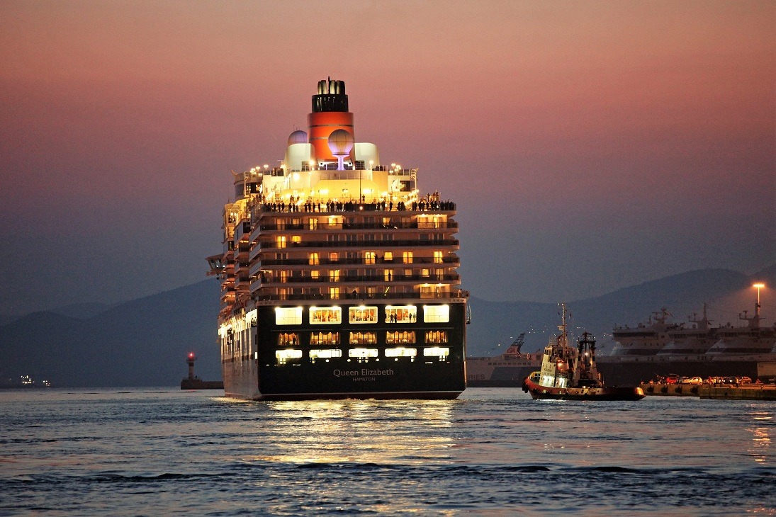 Cruise Ships in Greece by Patroklos Stellakis