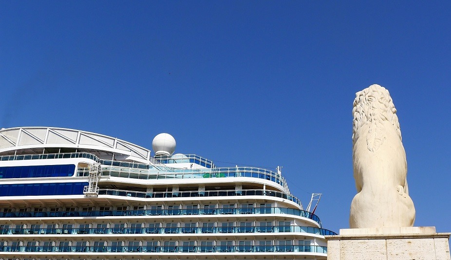 Cruise Ships in Greece by Patroklos Stellakis