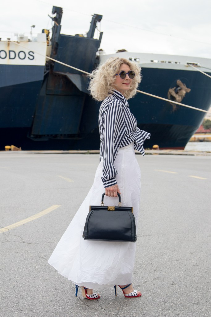 Street Fashion Photography in Piraeus Port by Patroklos Stellakis