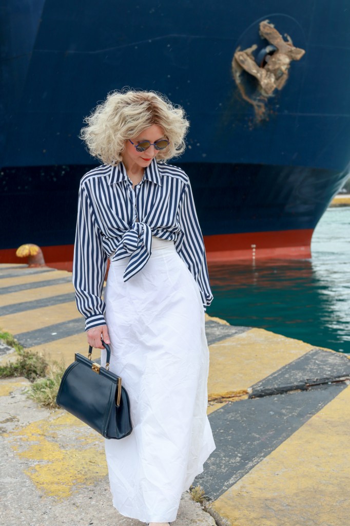 Street Fashion Photography in Piraeus Port by Patroklos Stellakis