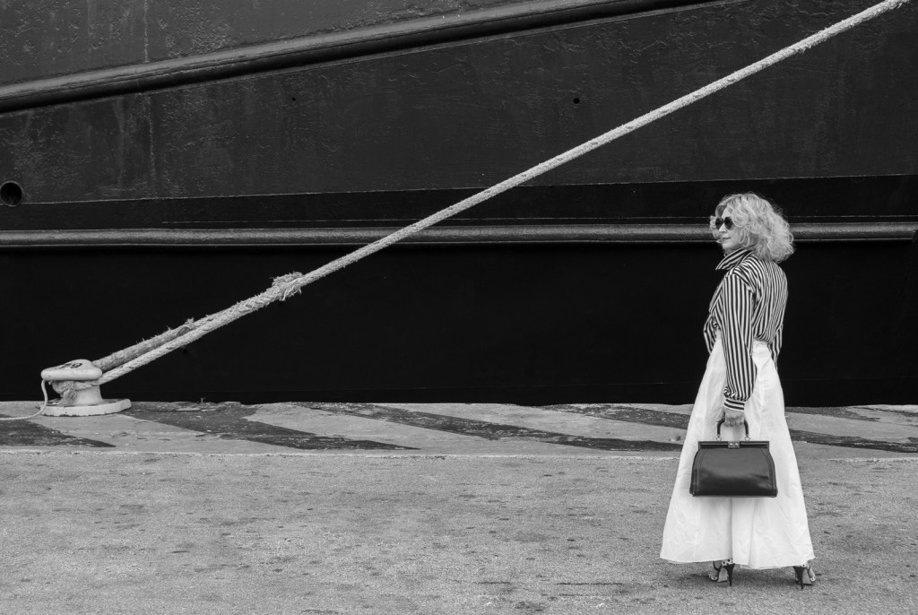 Street Fashion Photography in Piraeus Port by Patroklos Stellakis